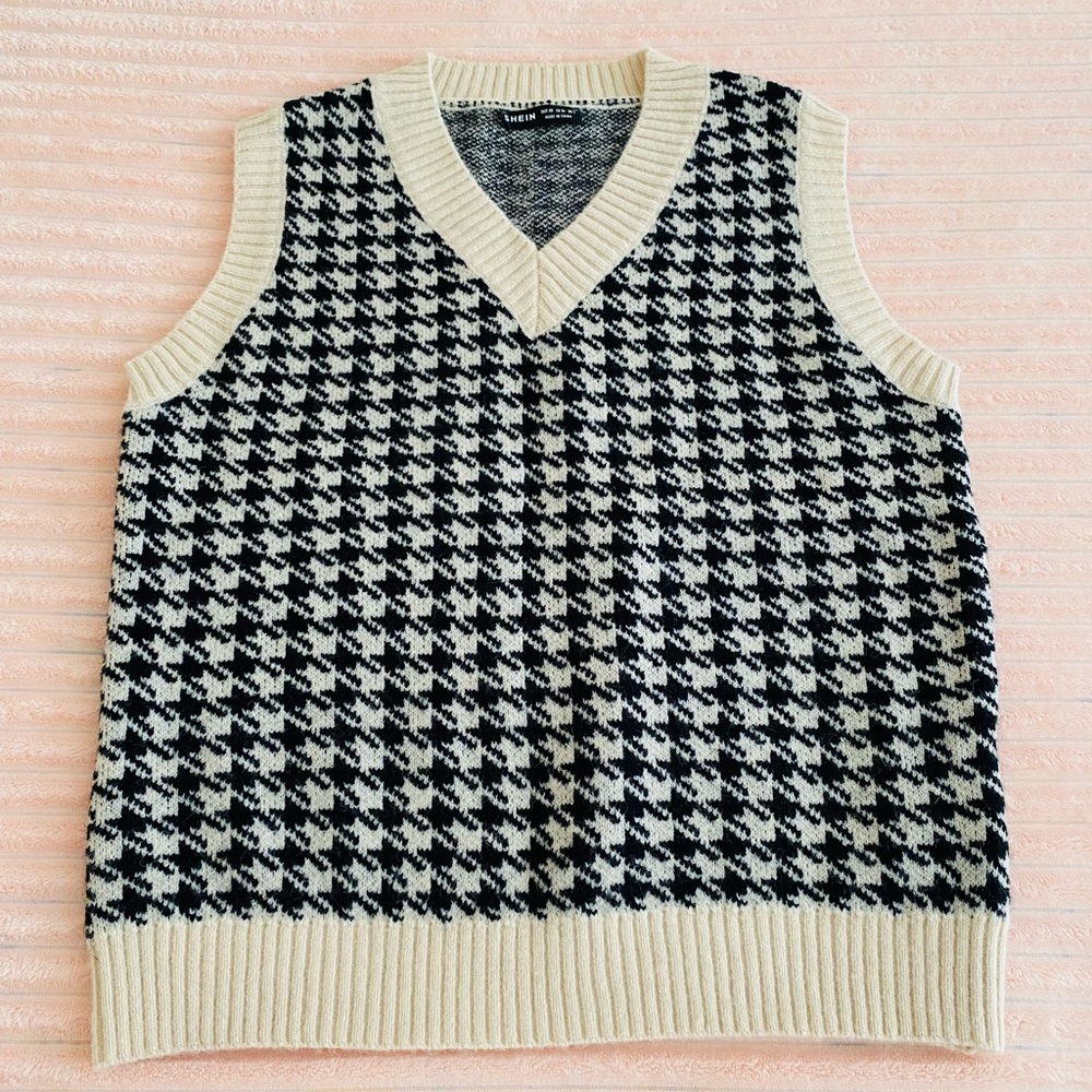 Brown and Black Sweater Vest